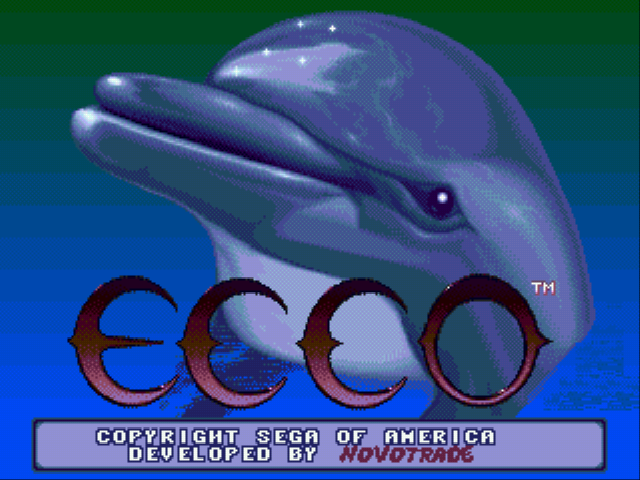 Ecco the Dolphin (English Translation) Title Screen